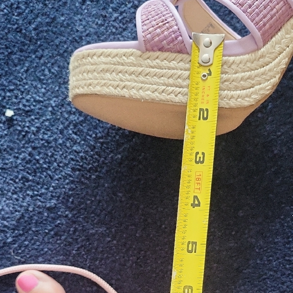 Coach Pink Signature Canvas Strappy Sandals - Picture 9 of 9